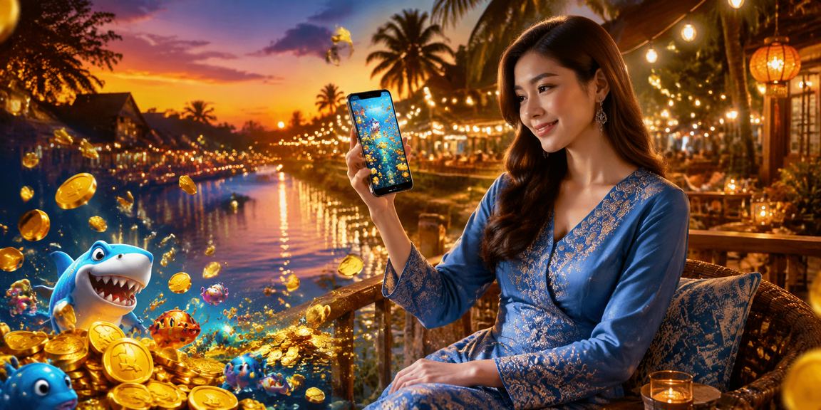 Permainan memancing gaya baju kurung Malaysia di platform usj7